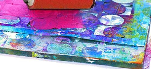 Gel Press Rubber Brayer, Multicolor, 10 cm