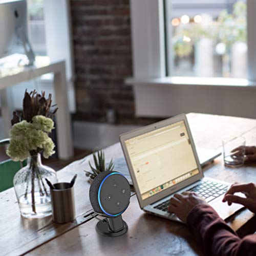 Gelink Soporte Eco Dot (3.ª Generación) Accesorios de Soporte de Escritorio de Montaje Estuche Eco Dot (Negro)