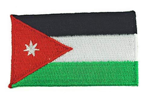 Gemelolandia Parche Termoadhesivo Bandera de Jordania 6cm