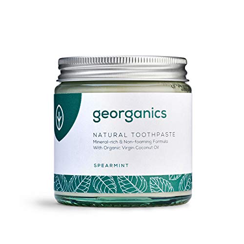 georganics Remineralizante Natural Aceite Coco Orgánico Pasta de dientes 120ml - Menta Verde