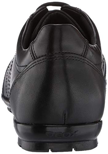 Geox UOMO Symbol B, Zapatos de Cordones para Hombre, Negro, 41 EU