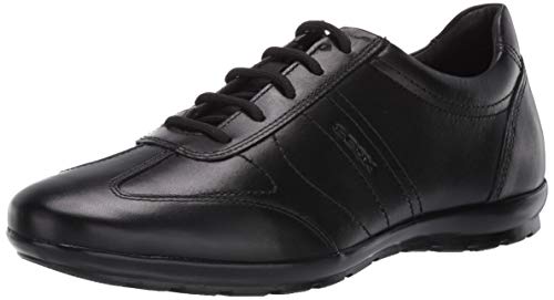 Geox UOMO Symbol B, Zapatos de Cordones para Hombre, Negro, 41 EU
