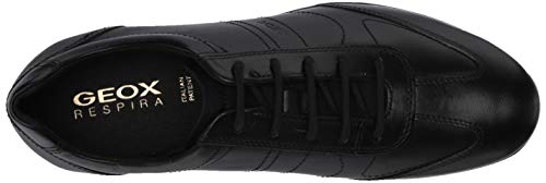 Geox UOMO Symbol B, Zapatos de Cordones para Hombre, Negro, 41 EU