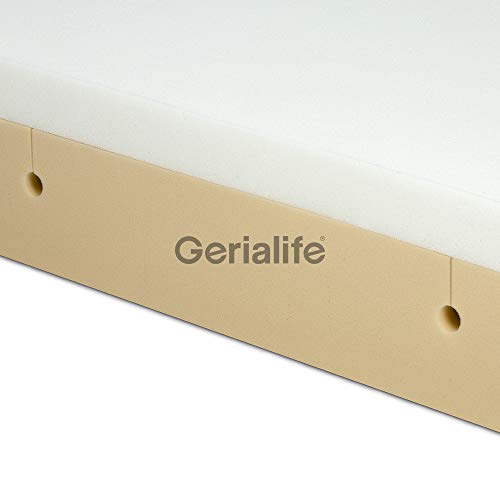 Gerialife® Cama articulada con colchón ortopédico viscoelástico 20 cm. (105x190, Gris Grafito)
