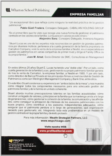 Gestión de patrimonios: Claves para rentabilizar, proteger, disfrutar y compartir el patrimonio familiar