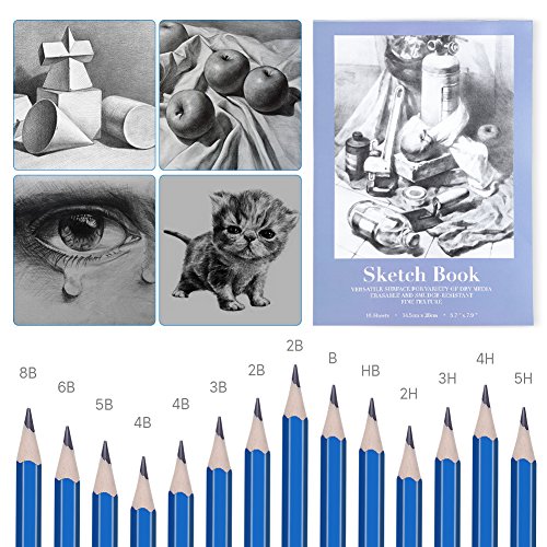 GHB 36PCS Lápices Dibujo Artistico Profesional Incluye Lápices Grafito Lápiz HB