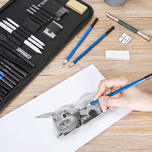 GHB 36PCS Lápices Dibujo Artistico Profesional Incluye Lápices Grafito Lápiz HB