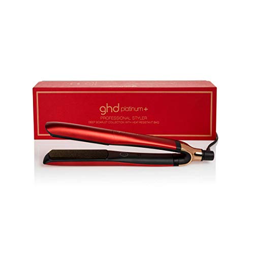 ghd Platinum+ Deep Scarlet - Plancha de pelo profesional con tecnología predictiva ultra-zone, color rojo