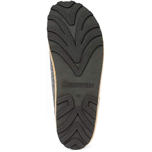 Giesswein Chiemsee, Zuecos Unisex Adulto, Gris (Schiefer), 45 EU