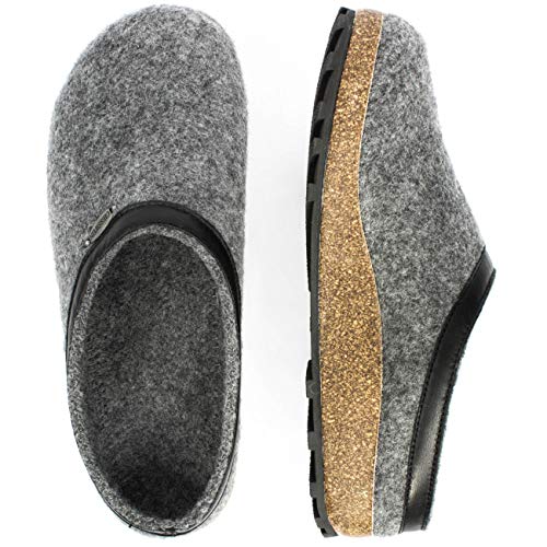 Giesswein Chiemsee, Zuecos Unisex Adulto, Gris (Schiefer), 45 EU