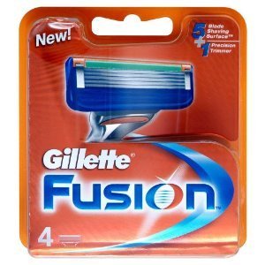 Gillette Fusion 8 cuchillas (Pack de 2 x 4 = 8 cuchillas ()