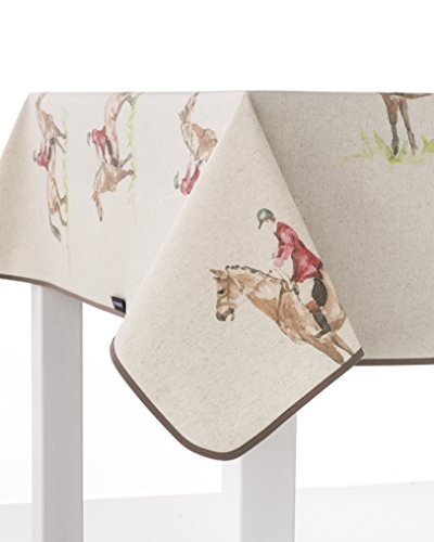 Girones Woodland Horse Man - Mantel Antimanchas, 135 x 140 cm, Multicolor