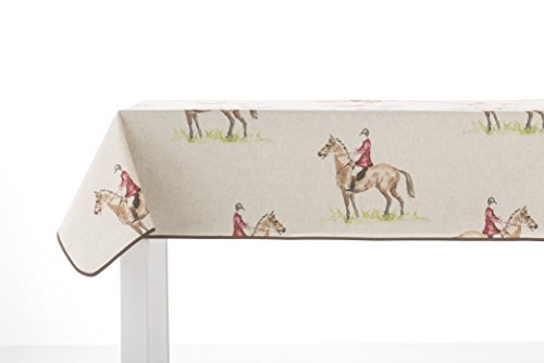 Girones Woodland Horse Man - Mantel Antimanchas, 135 x 140 cm, Multicolor
