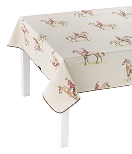 Girones Woodland Horse Man - Mantel Antimanchas, 135 x 140 cm, Multicolor