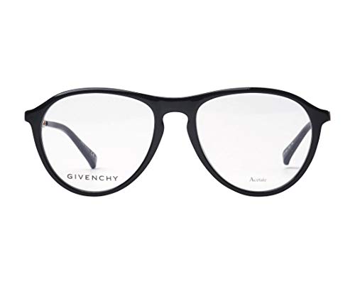 Givenchy Gafas (GV 0097 807) de acetato negro metálico brillante dorado 807 acetato plástico – Metal negro brillante – dorado metálico