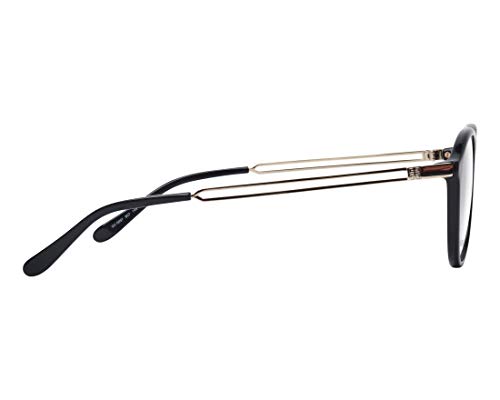 Givenchy Gafas (GV 0097 807) de acetato negro metálico brillante dorado 807 acetato plástico – Metal negro brillante – dorado metálico