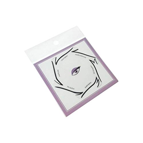 Gjyia 6 en 1 delineador de Ojos Tarjetas de Plantilla de Dibujo Kits de Herramientas cosméticas de Moda Smokey Cat Eyes Accesorio de Maquillaje Uso para Principiantes