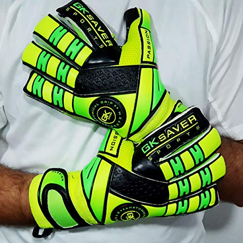 GK Saver Passion PS05 Hybrid Guantes de Portero, SÍ Fingersave NO Personalización, Talla: 11