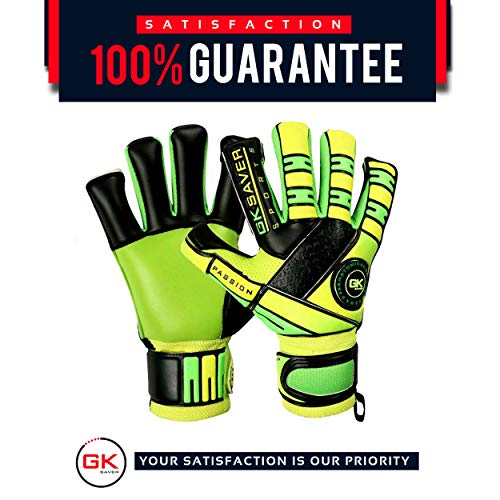 GK Saver Passion PS05 Hybrid Guantes de Portero, SÍ Fingersave NO Personalización, Talla: 11