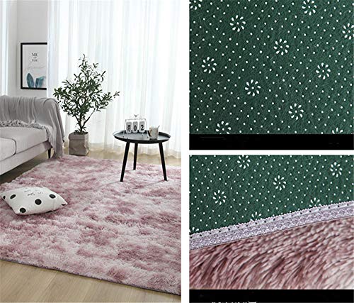 GLITZFAS Shaggy alfombras de Pelo Largo alfombras Salon alfombras de habitacion moquetas Sala de Estar para Habitación (Rosa púrpura,160 * 200cm)