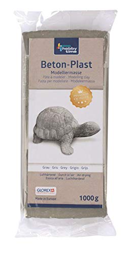 Glorex 61780731 Arcilla de modelar 1000g Gris 1pieza(s) Compuesto para cerámica y modelaje - Compuestos para cerámica y modelaje (Arcilla de modelar, Gris, Adultos, 1 kg, 1 Pieza(s))