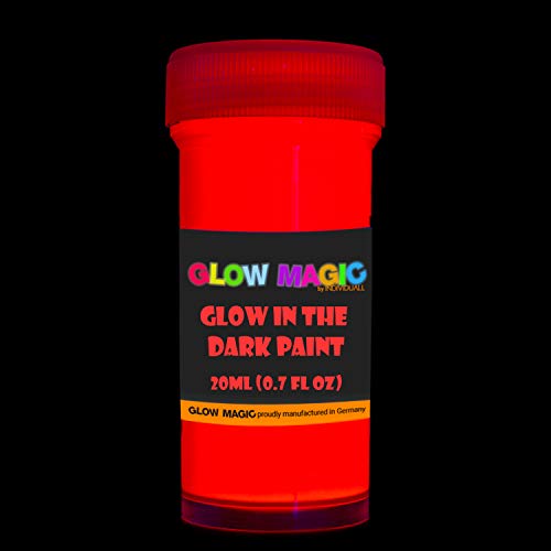 Glow in the Dark - Juego de pinturas acrílicas fluorescentes fosforescentes luminosas para Halloween