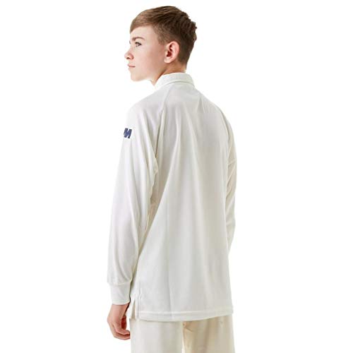 GM Men 's Premier Club Camisa de Manga Larga para Hombre, Hombre, Color Crema, tamaño XL