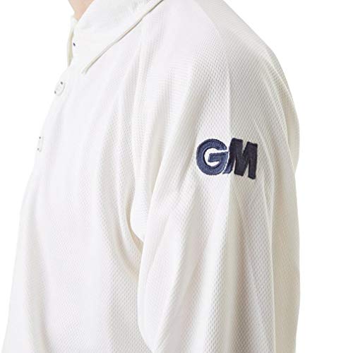 GM Men 's Premier Club Camisa de Manga Larga para Hombre, Hombre, Color Crema, tamaño XL