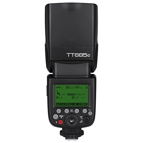 Godox TT685C TTL Flash Camera Flash Speedlite, 2.4G HSS 1 / 8000s TTL GN60 Flash electrónico Compatible con Las cámaras Canon EOS