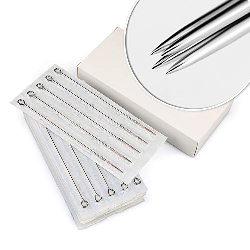 GOMAR Aguja de Tatuaje Mixto Pre Esterilizado La Seguridad Esterilizado Acero Inoxidable Kit de Aguja de Tatuaje desechable Pareo 3RL 3RS 5M1 5F
