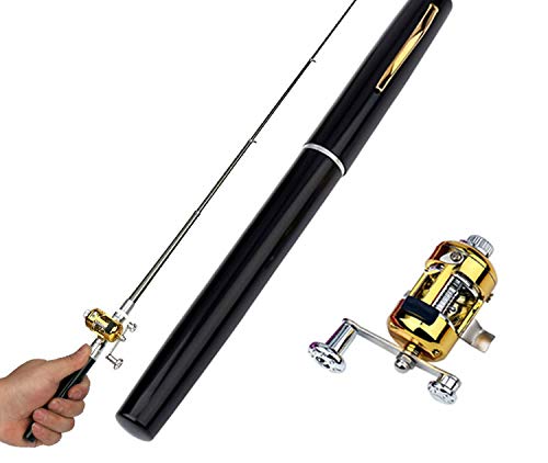 good-girl Fishing rod Cañas de Pescar Carretes de Pesca 1pcs Elija Combo Pluma Polo señuelos Duros, Rojo