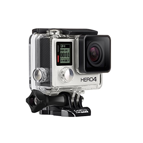 GoPro HERO4 Silver Edition Adventure - Videocámara deportiva (12 Mp, Wi-Fi, Bluetooth, sumergible hasta 40 m), (versión inglesa/francesa)