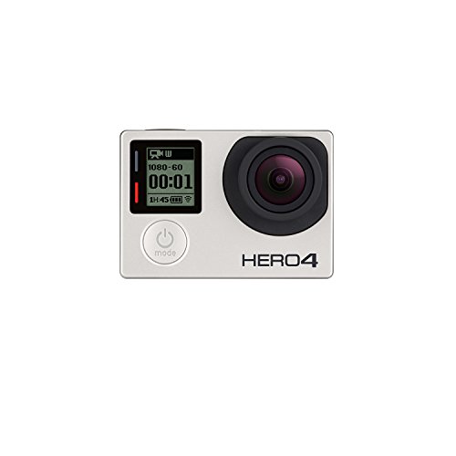 GoPro HERO4 Silver Edition Adventure - Videocámara deportiva (12 Mp, Wi-Fi, Bluetooth, sumergible hasta 40 m), (versión inglesa/francesa)