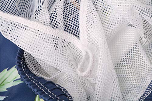 Gopumchy Magnolie - Bañador corto para hombre, para playa, de secado rápido, con cordón ajustable, talla M