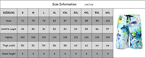 Gopumchy Magnolie - Bañador corto para hombre, para playa, de secado rápido, con cordón ajustable, talla M