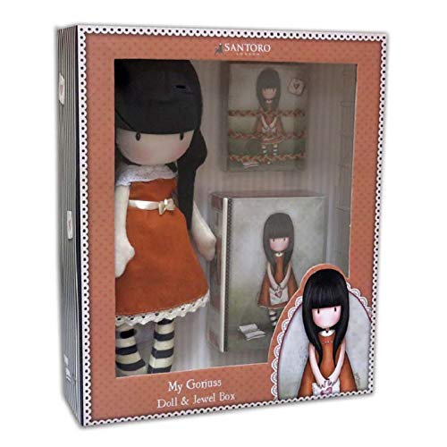 Gorjuss CK-04N-G Set Muñeca, Joyero, Accesorios de Pelo - I Gave You My Heart