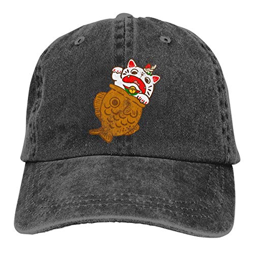 Gorra de béisbol ajustable de los deportes del sombrero del gato de la fragancia de la hoja del loto