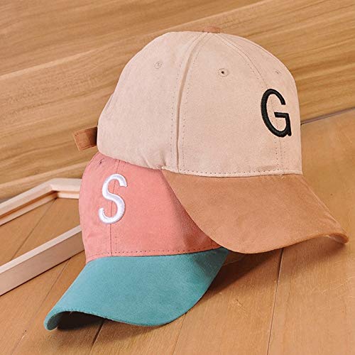Gorra de Beisbol Snapback Nuevo Algodón De Invierno Deer Velvet Macarons Color Block Gorra De Béisbol Bordado Letras Doblado Hip Hop Gorras Hombres Mujeres Pareja Sombrer