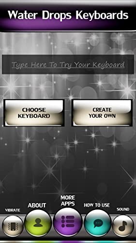 Gotas de agua teclados