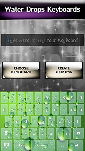 Gotas de agua teclados