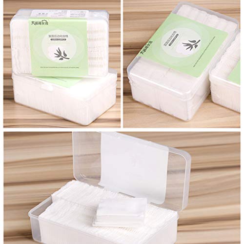 GothicBride Almohadillas Desmaquilladoras No-tejida Discos Desmaquillantes Prefecto Para Limpiar La Cara Removedor De Maquillaje De Ojos Aptos Para Todo Tipo de Pieles 128Piezas (128PCS-De espesor)