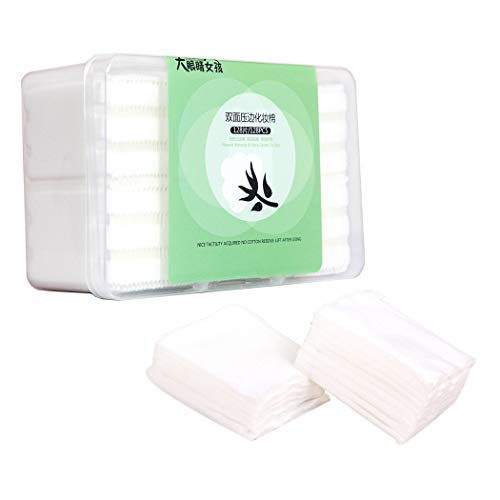 GothicBride Almohadillas Desmaquilladoras No-tejida Discos Desmaquillantes Prefecto Para Limpiar La Cara Removedor De Maquillaje De Ojos Aptos Para Todo Tipo de Pieles 128Piezas (128PCS-De espesor)