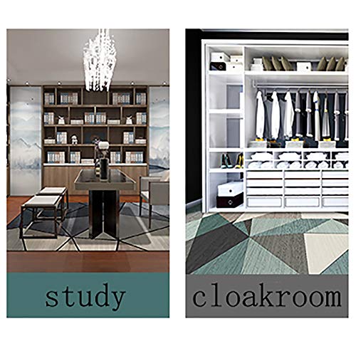 GOYAN Diseño Geométrico Sala Alfombras Alfombra Salon Pelo Corto Alfombra Antideslizante Online Decorativa Gris Diseño De Pintura Al óleo150x200cm