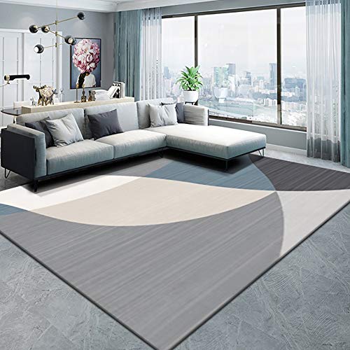 GOYAN Geométrico Moderno Sala Alfombras Home Alfombra Interior Y Exterior Fácil Mantenimiento Antideslizante Online Decoración del Hogar Alfombra Gris 80cmx160cm