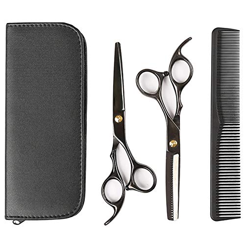 GOYAN Tijeras De Peluquería Barbero Profesional Conjunto,Acero Inoxidable De Peluquería Tijeras Adecuado para Peluqueros, Salones De Peluquería