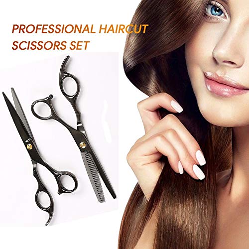 GOYAN Tijeras Peluqueria Profesional Mujer/Hombres,Tijera para Peluqueria Ligero Y Agudo,Tijeras Entresacar Acero Inoxidable para Entresacar El Cabello,para Salon/Hogar,