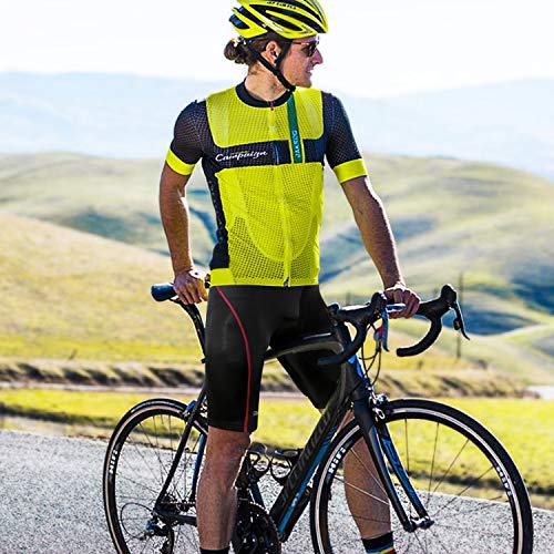 GRAT.UNIC Pantalones Cortos de Bicicleta,Shorts de Ciclismo,9D Padded Shorts,Gel de Silicona,Biker Shorts, Medio Pantalones para Bicicleta de Carretera (Negro, L)