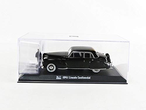 Greenlight - 86552 - Modelo DieCast El Padrino 1941 Lincoln Continental y Figura Don Vito Corleone 4cm Original Godfather - Negro - Escala 1/43 12cm