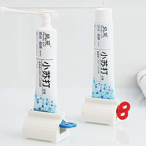 Gresunny 4pcs exprimidor de tubos apretadores de tubos metálico exprimidors de pasta de dientes rodante dispensador de pasta de dental manual para cosméticos cabello tinte crema manos peluquería