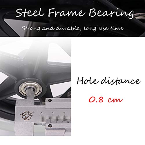 Gris,PU Rueda,Repuesto Ruedas Delanteras para Silla de Ruedas,15 cm, 17,5 cm, 19 cm, 20 cm,Adecuado para Vehículos Sanitarios,Carrito,1 Par